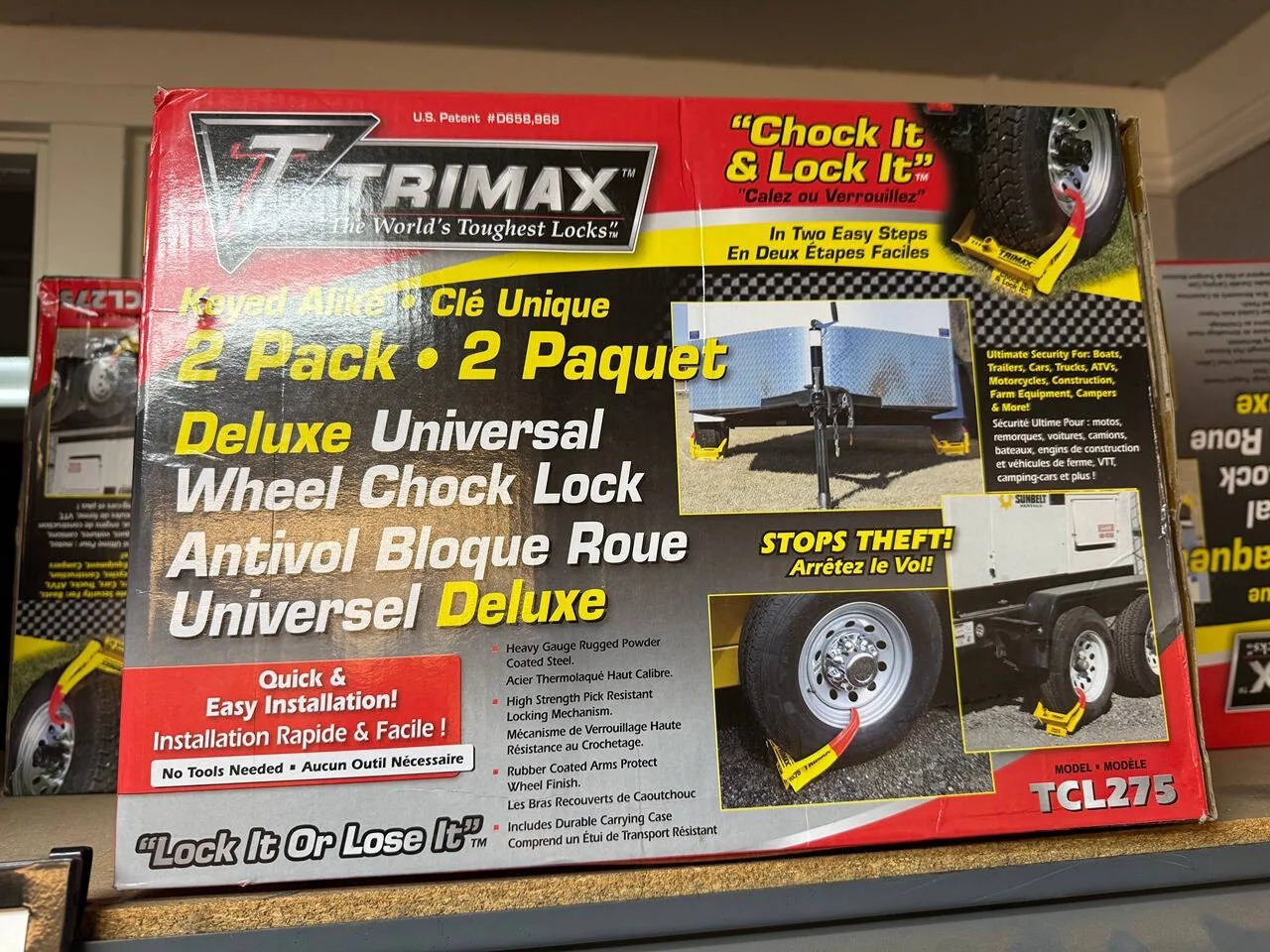 Trimax 275 Wheel Locks (Set of 2) for Sale in Arizona area